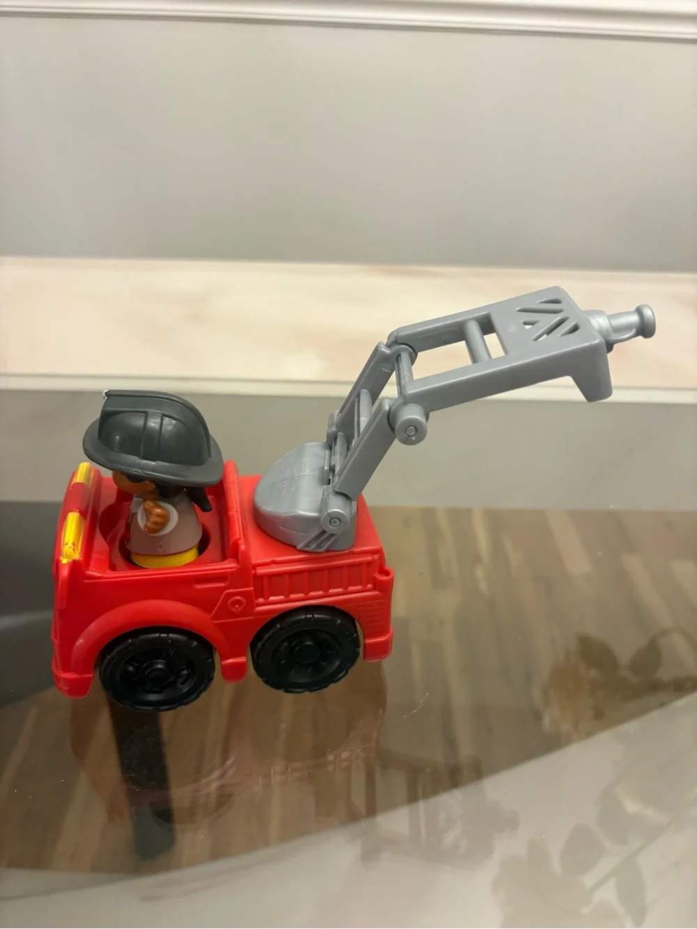 Red Fire Truck Toy with Firefighter Figure - Kids Toys